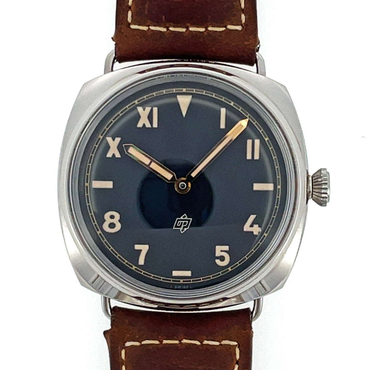 Pre-Owned Panerai 47mm Brevettato Radiomir Black California Dial Watch PAM00424