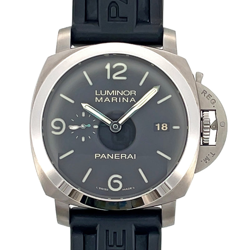 Pre-Owned Panerai Luminor 44mm Automatic Black Dial Watch PAM00312 1950 3 Days