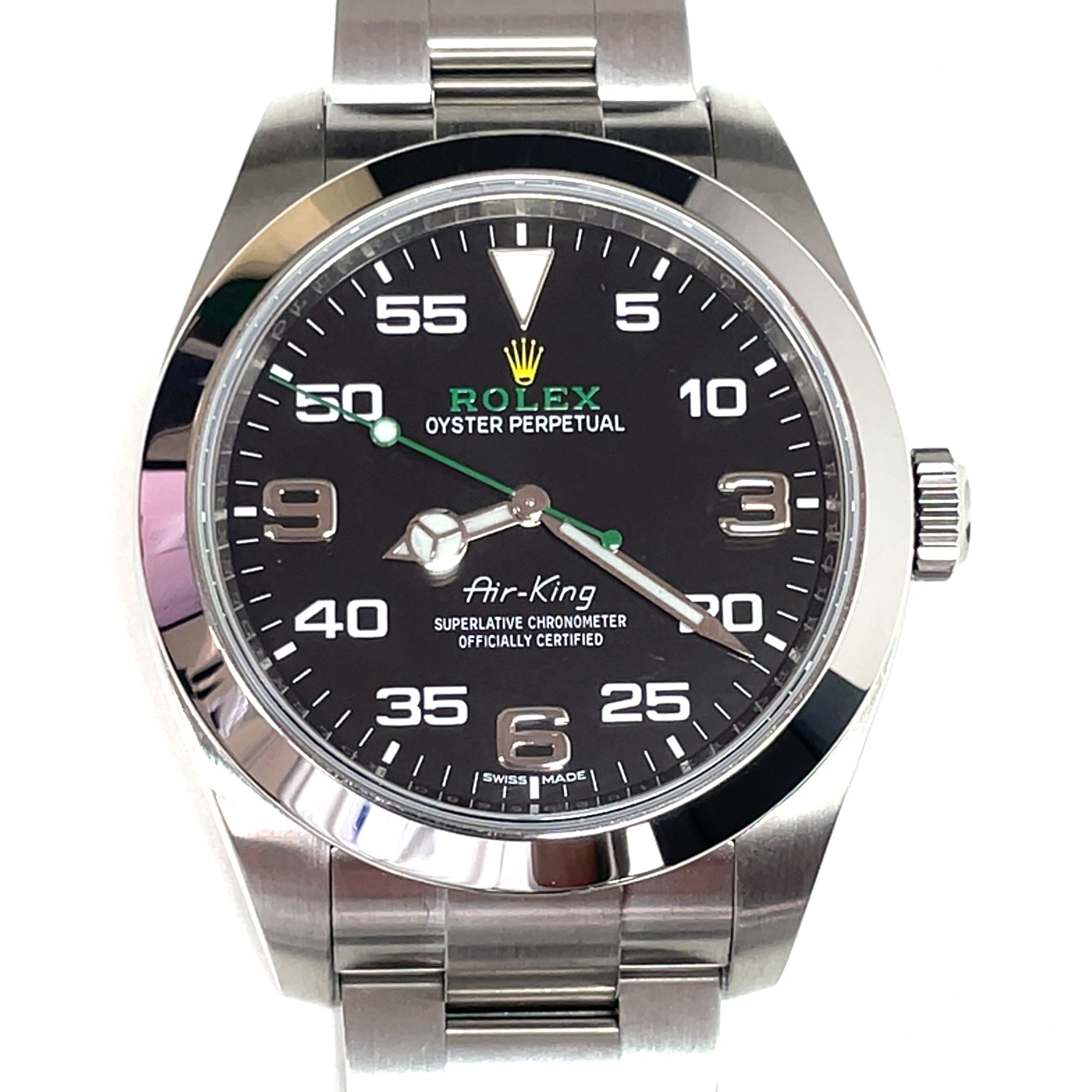 Pre-Owned Rolex Air King 40mm 116900 Watch Black Dial 2021 img1