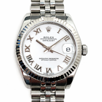Pre-Owned Rolex Datejust 178274 31mm White Roman Dial Jubilee Watch img1