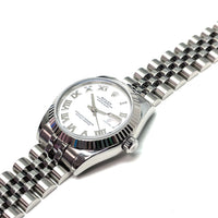Pre-Owned Rolex Datejust 178274 31mm White Roman Dial Jubilee Watch img3