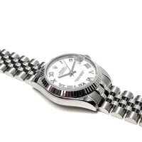 Pre-Owned Rolex Datejust 178274 31mm White Roman Dial Jubilee Watch img4