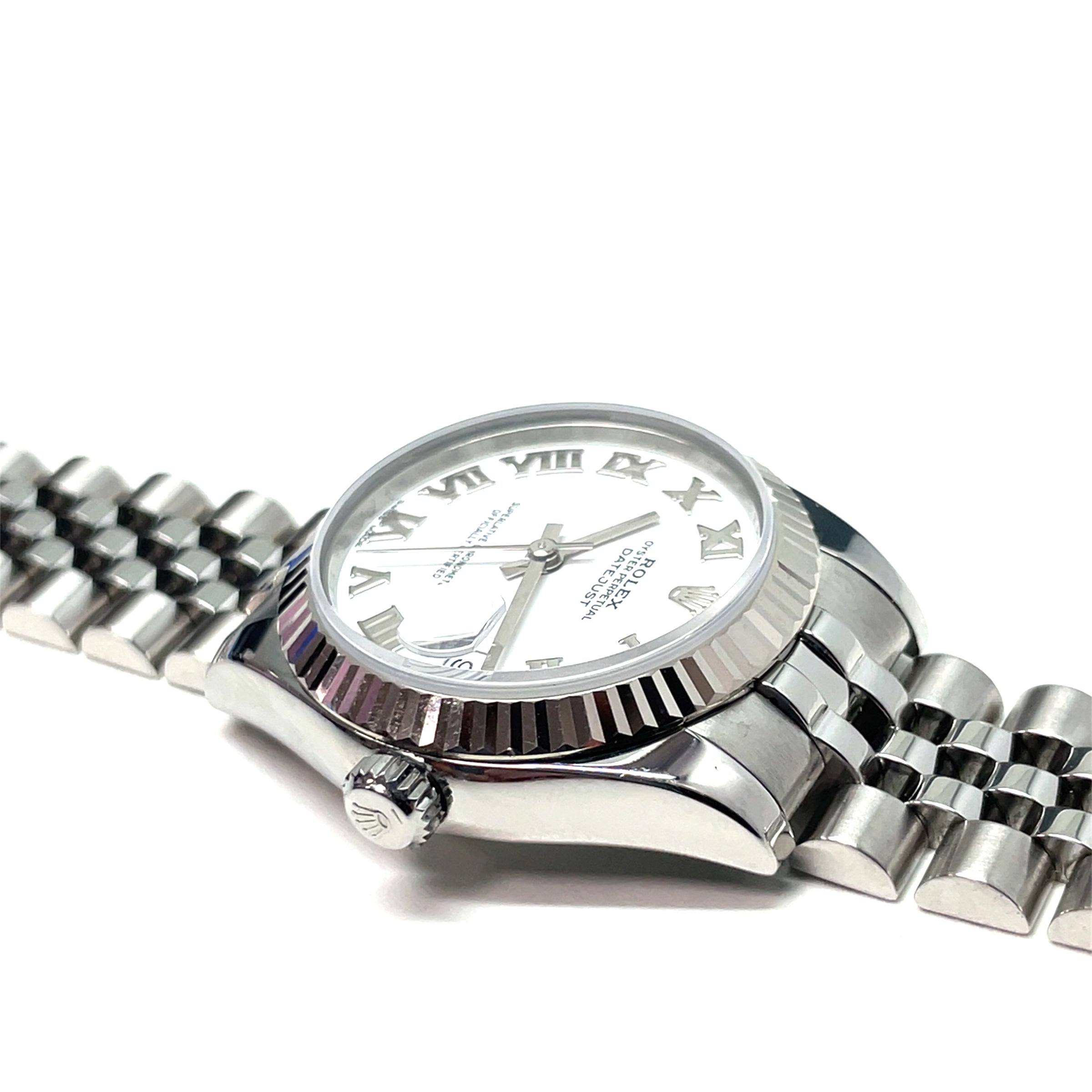 Pre-Owned Rolex Datejust 178274 31mm White Roman Dial Jubilee Watch img7