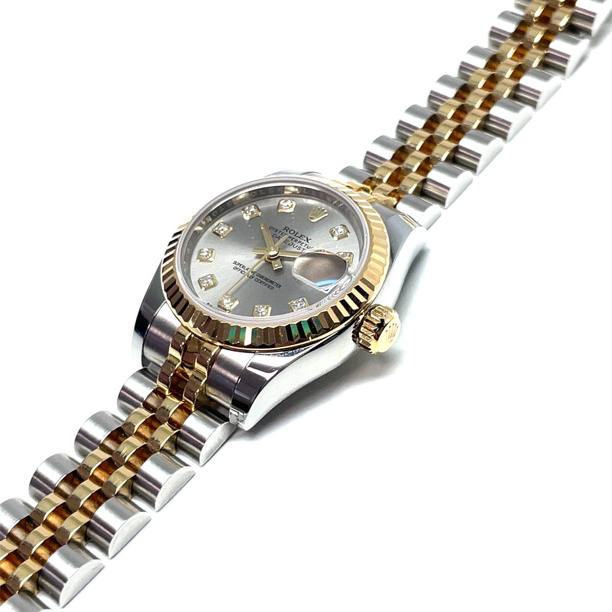 Pre-Owned Rolex Datejust Lady Grey Diamond Dial 26mm Watch 179173 2017 img2