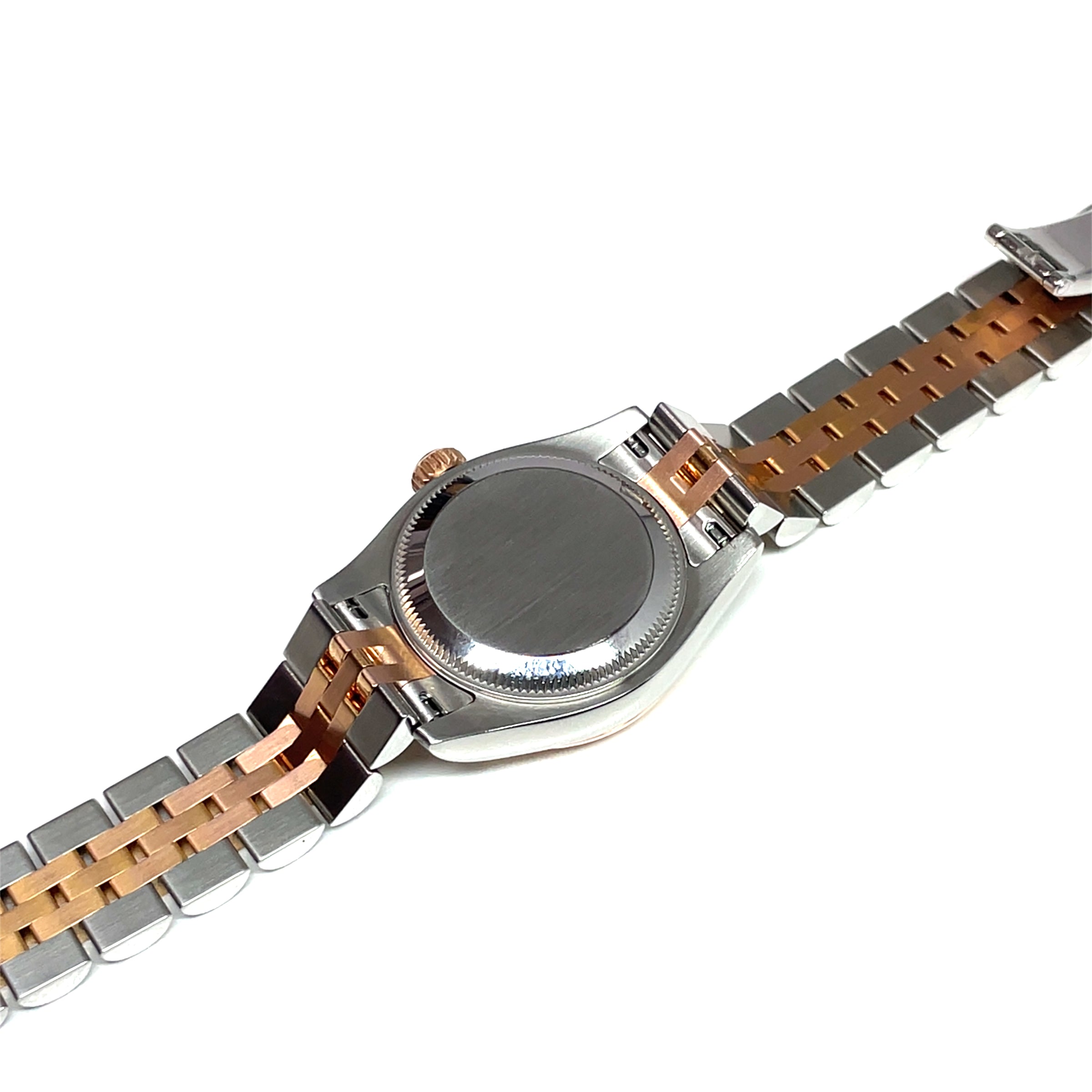 Pre-Owned Rolex Lady-Datejust 26mm Everose Two-Tone Diamond Dial Watch 179171 img3