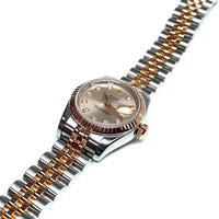 Pre-Owned Rolex Lady-Datejust 26mm Everose Two-Tone Diamond Dial Watch 179171 img4