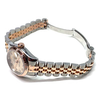 Pre-Owned Rolex Lady-Datejust 26mm Everose Two-Tone Diamond Dial Watch 179171 img7