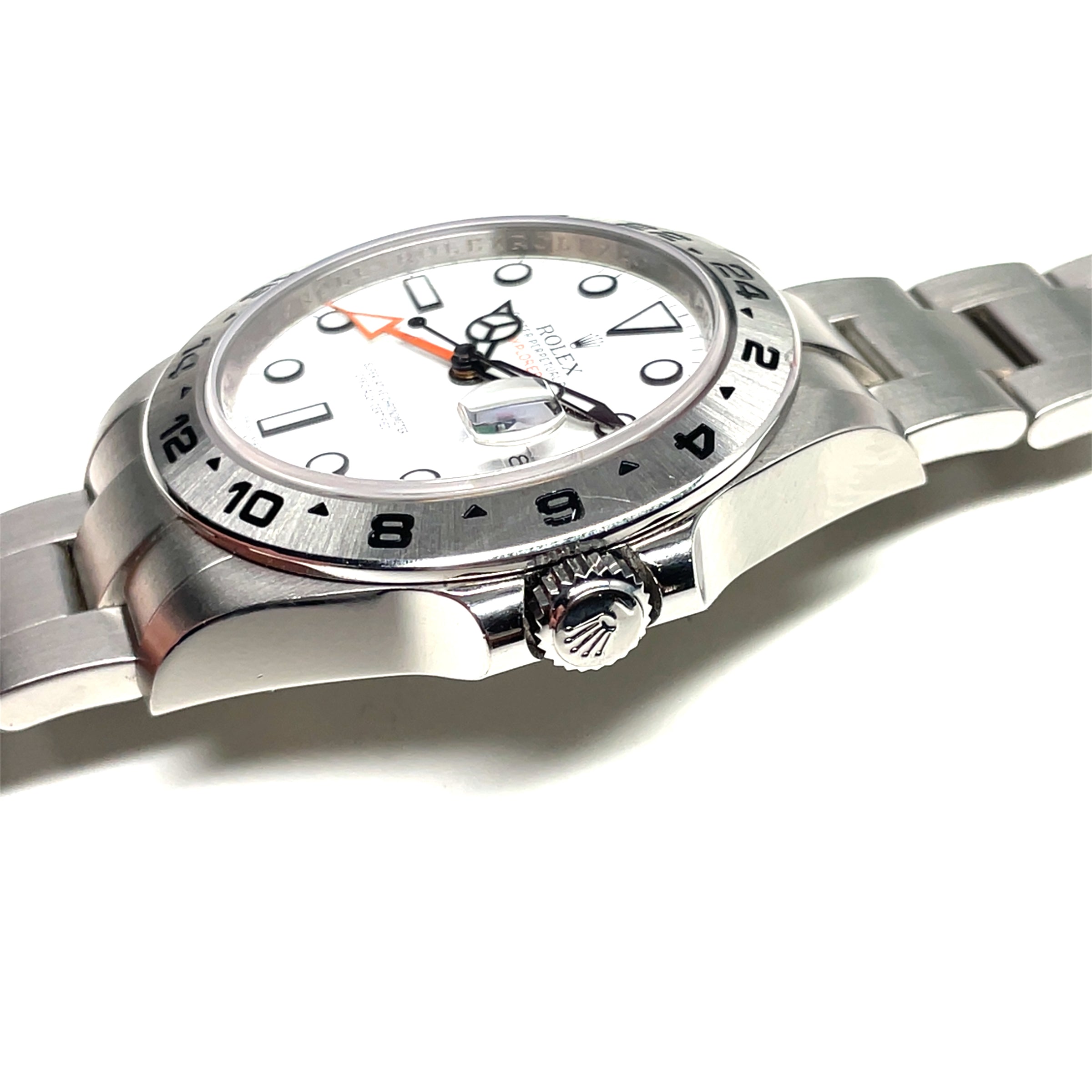 Pre-Owned Rolex Polar Explorer II White Dial Oyster Bracelet Watch 216570 img10