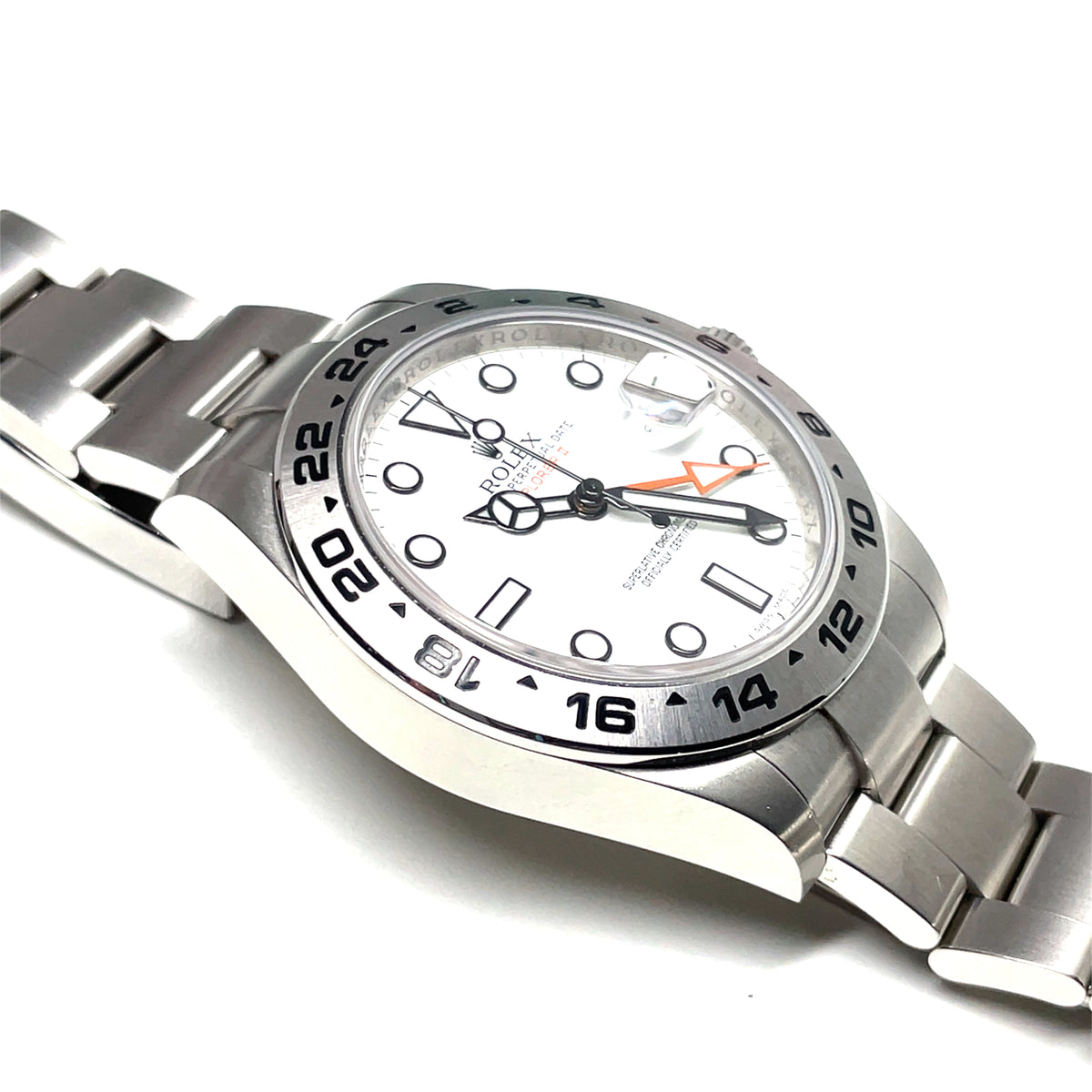 Pre-Owned Rolex Polar Explorer II White Dial Oyster Bracelet Watch 216570 img2