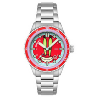Pre-Owned Spinnaker Hass Automatic Spongebob Squarepants 25th LE in Mr Krabs Red Watch img1