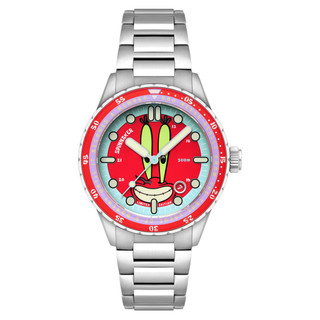 Pre-Owned Spinnaker Hass Automatic Spongebob Squarepants 25th LE in Mr Krabs Red Watch img1