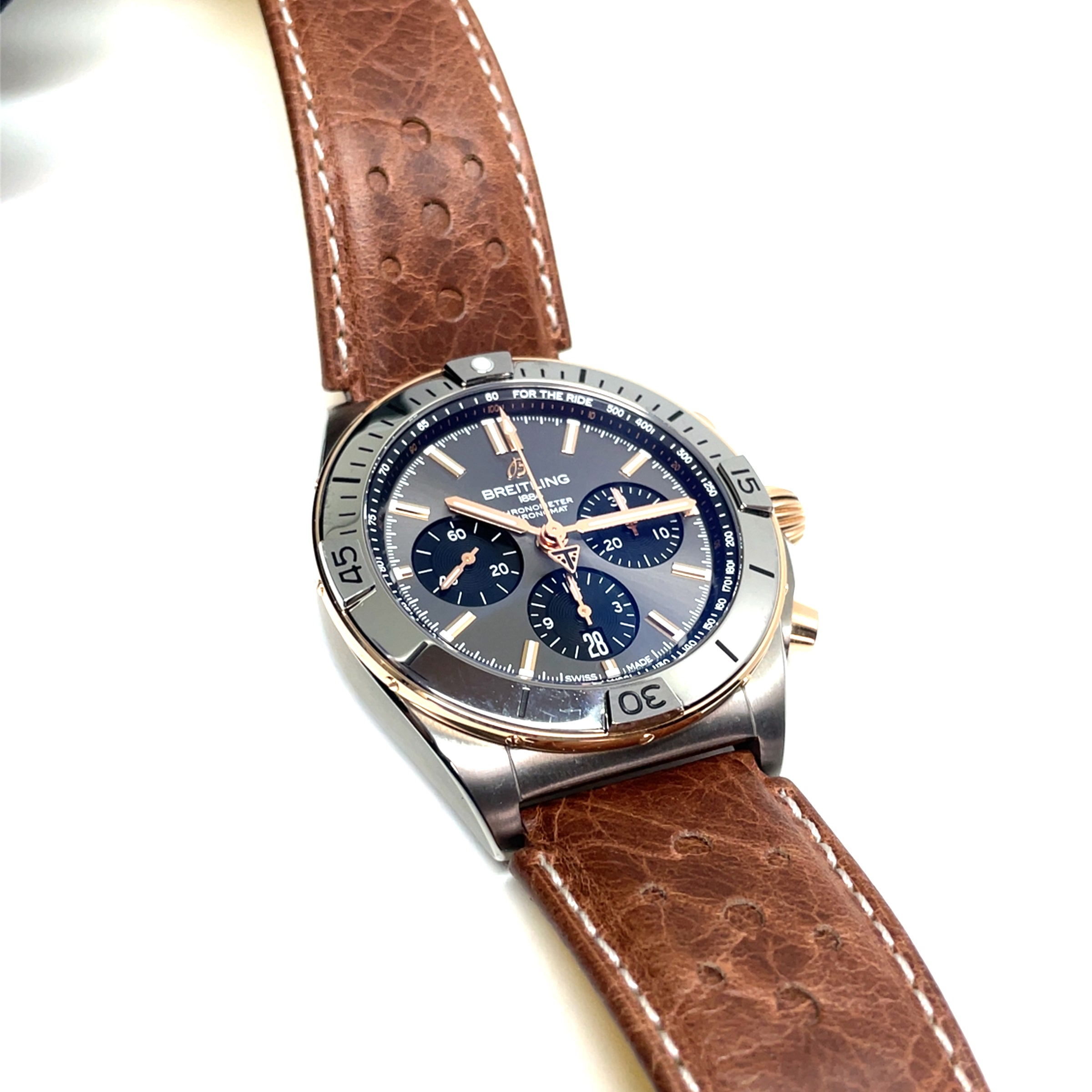 Pre-owned Breitling Chronomat Triumph Edition Titanium Gold img10