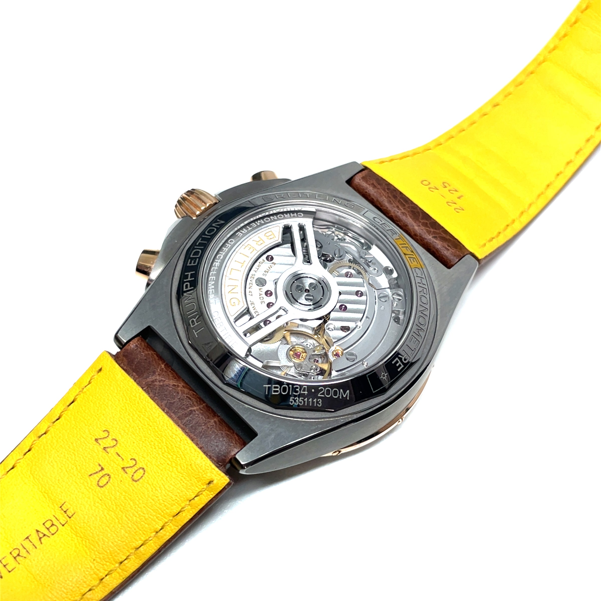 Pre-owned Breitling Chronomat Triumph Edition Titanium Gold img2