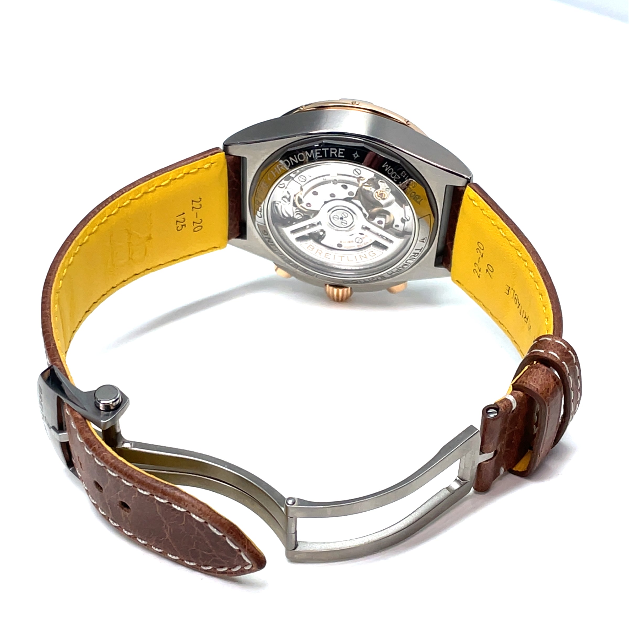 Pre-owned Breitling Chronomat Triumph Edition Titanium Gold img3