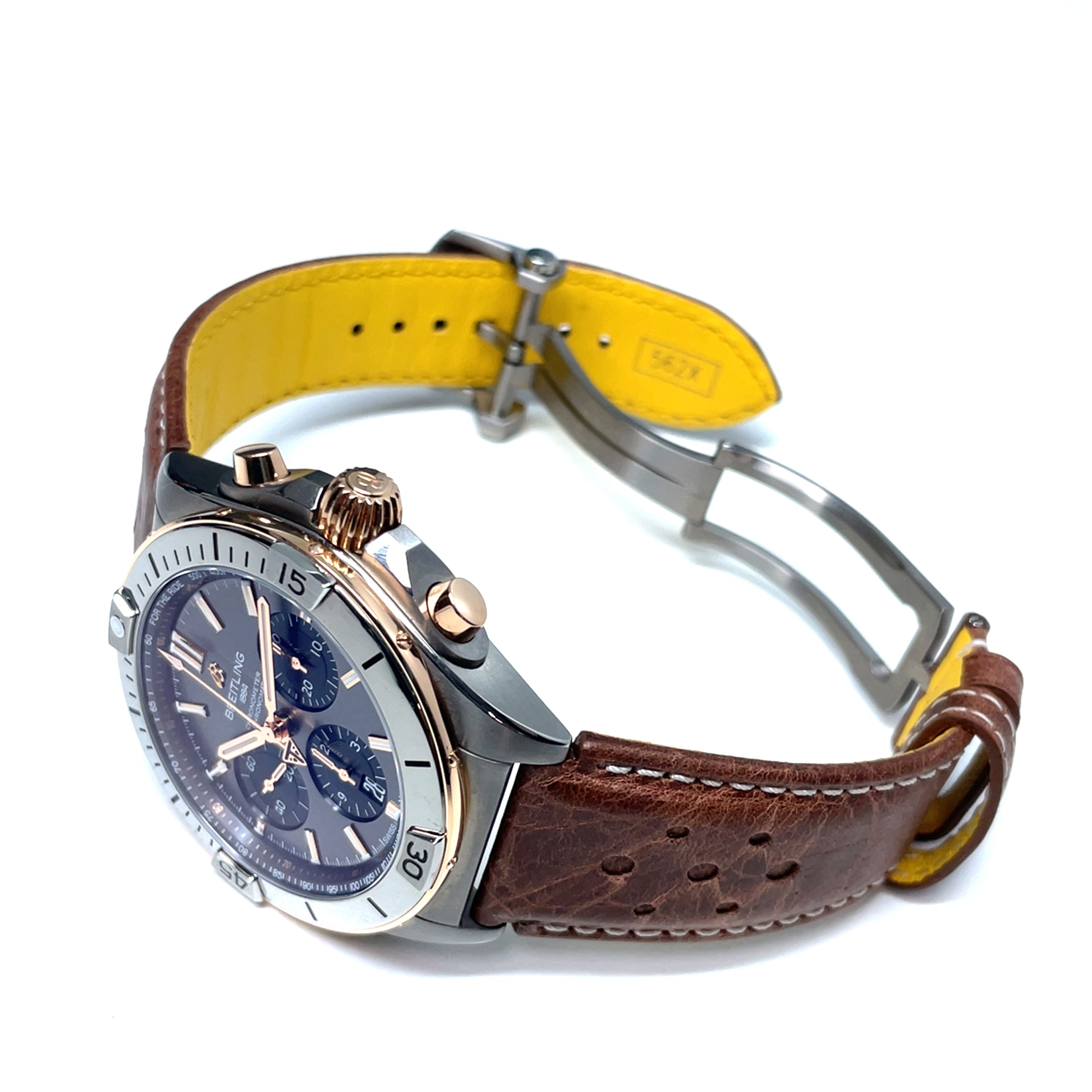 Pre-owned Breitling Chronomat Triumph Edition Titanium Gold img5