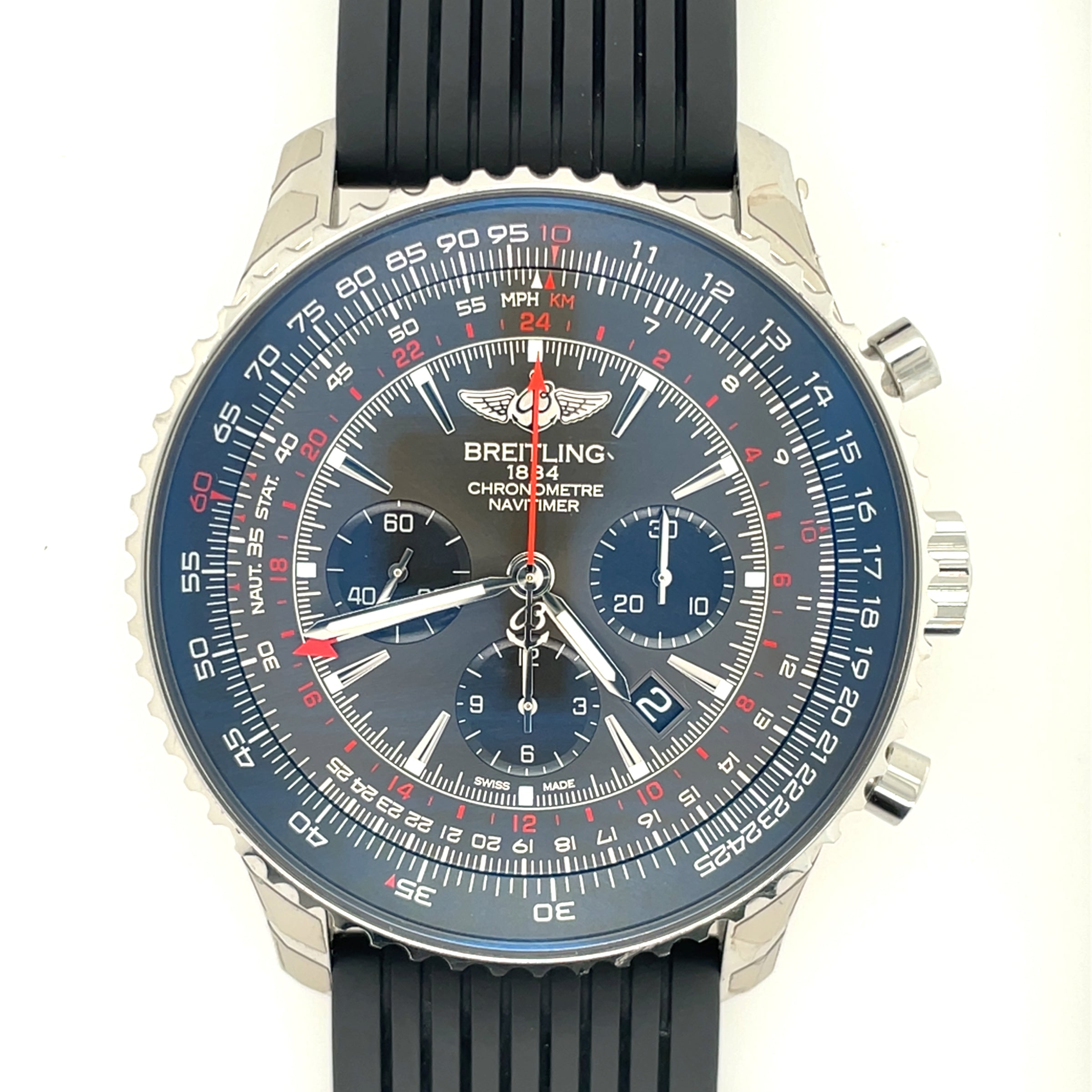 Pre-owned Breitling Navitimer GMT Automatic Chronograph img1