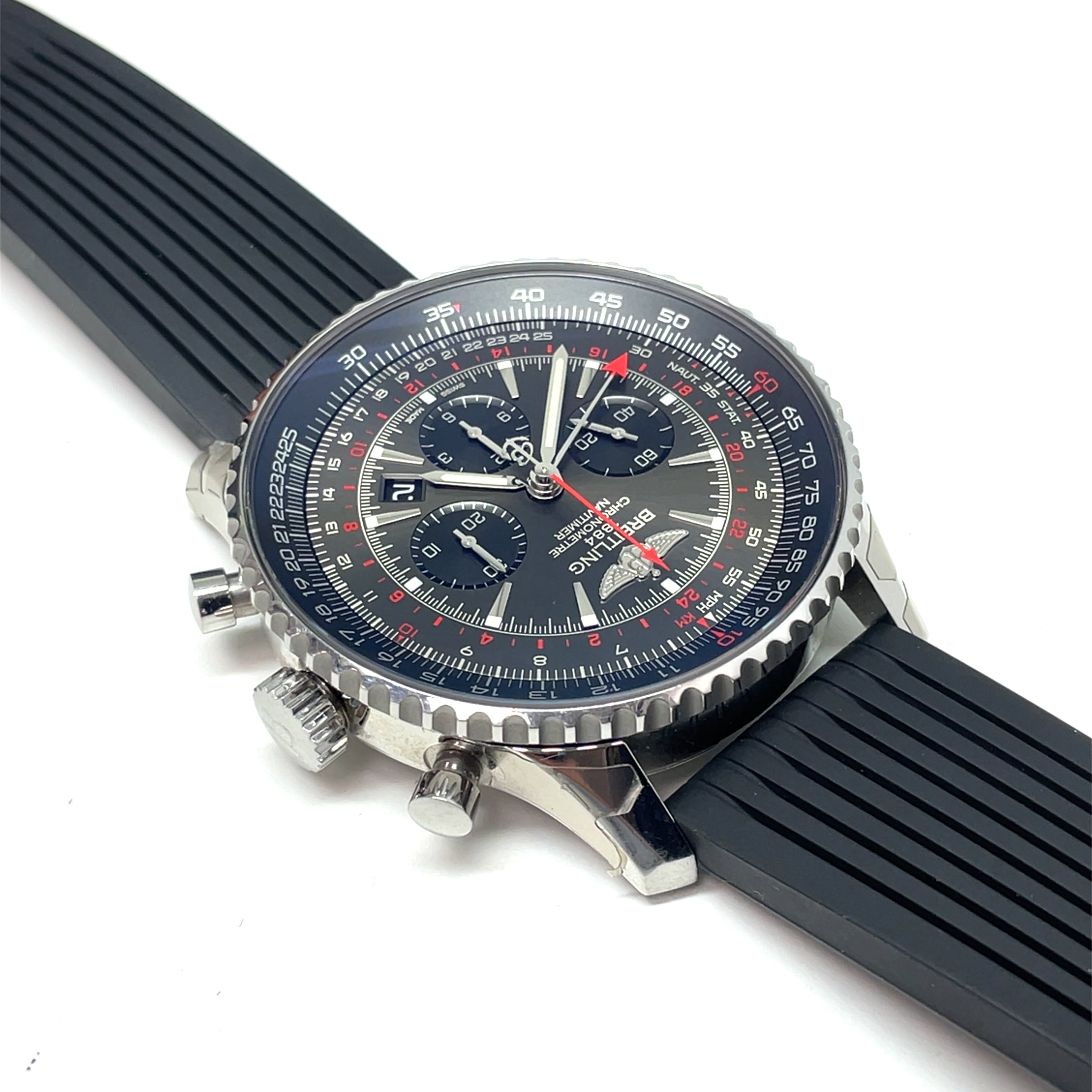 Pre-owned Breitling Navitimer GMT Automatic Chronograph img4