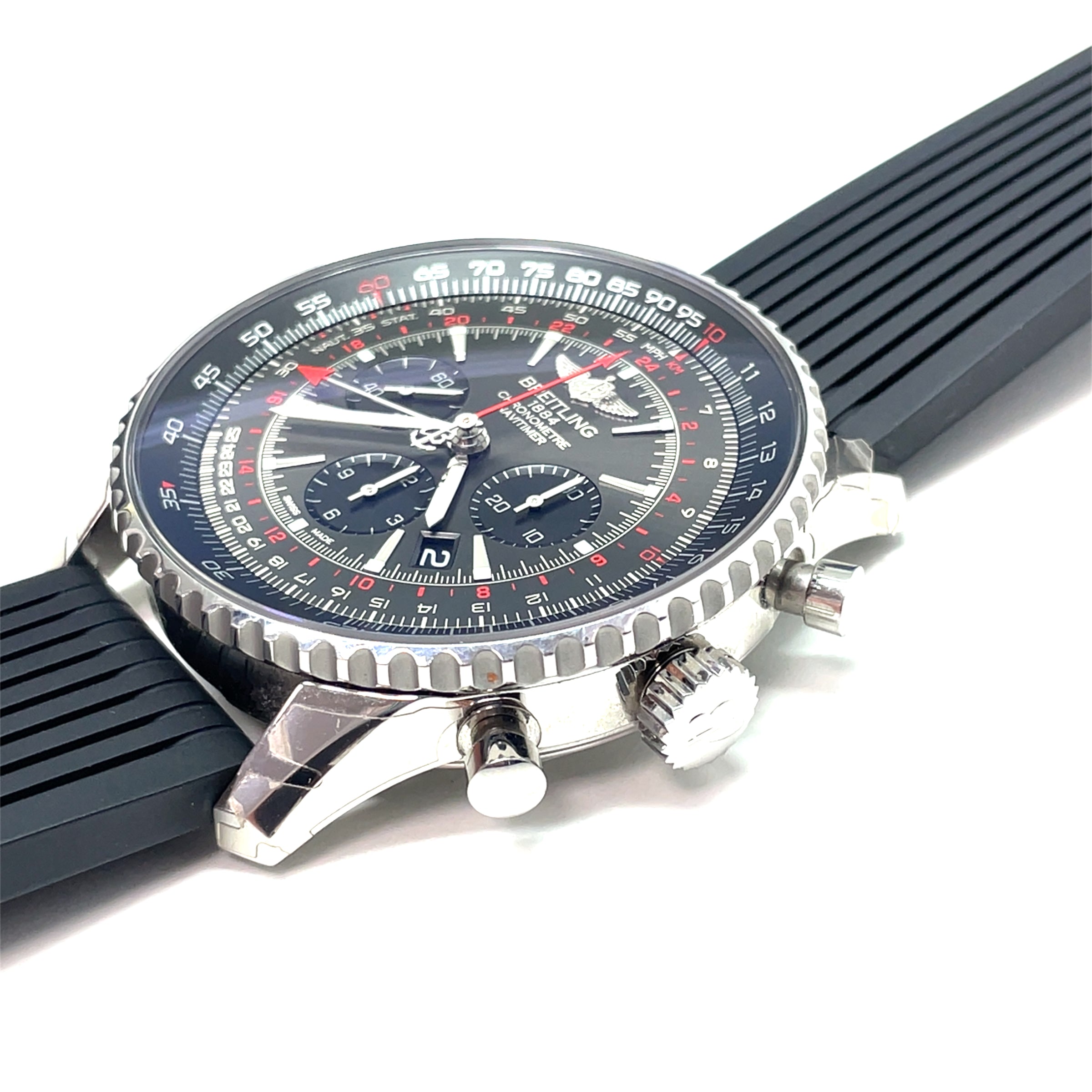 Pre-owned Breitling Navitimer GMT Automatic Chronograph img5