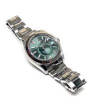 Pre-owned Rolex Sky-Dweller Oyster 42 mm Oystersteel Mint Green img6