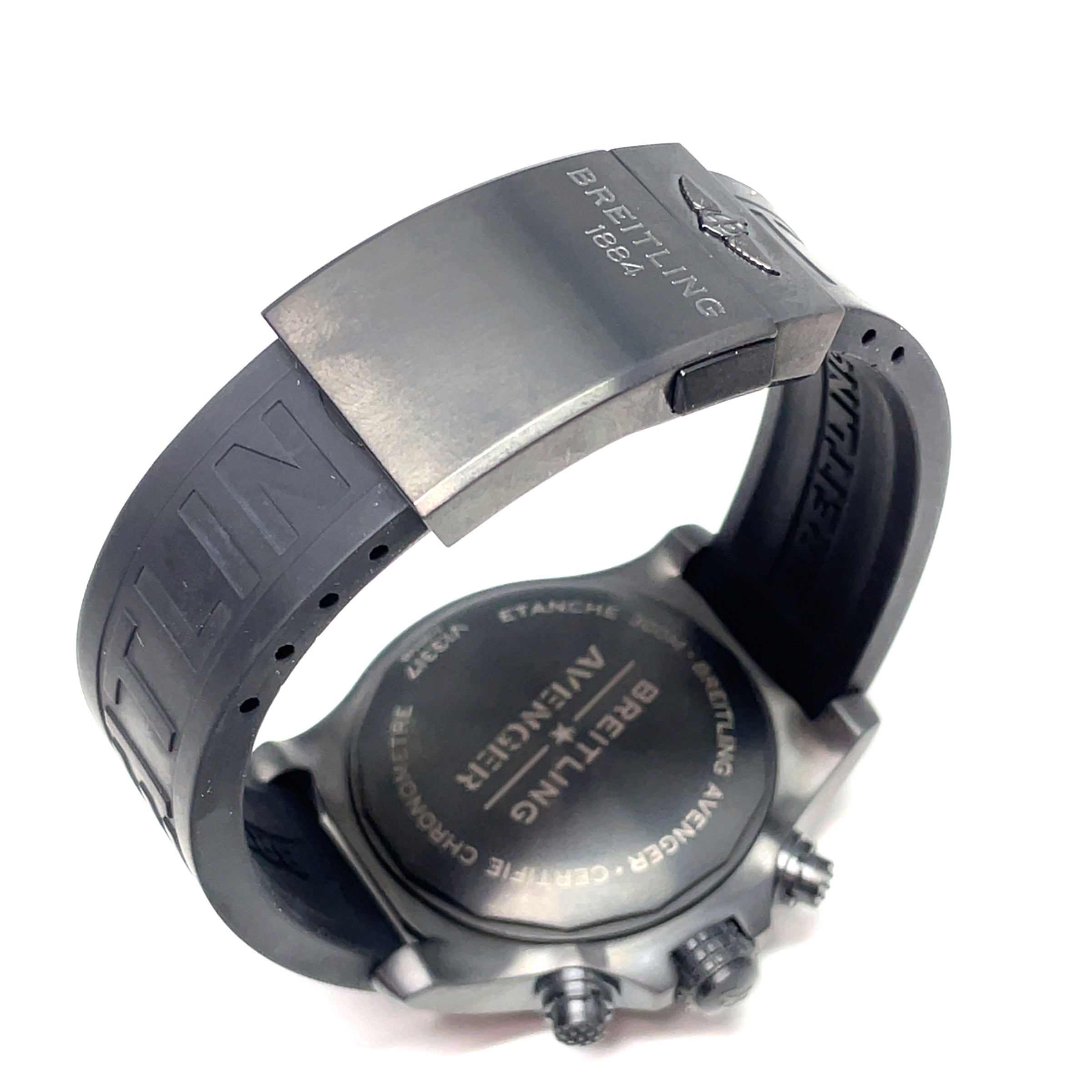 Pre Owned Breitling Avenger Chronograph 45 Night Mission Watch img10