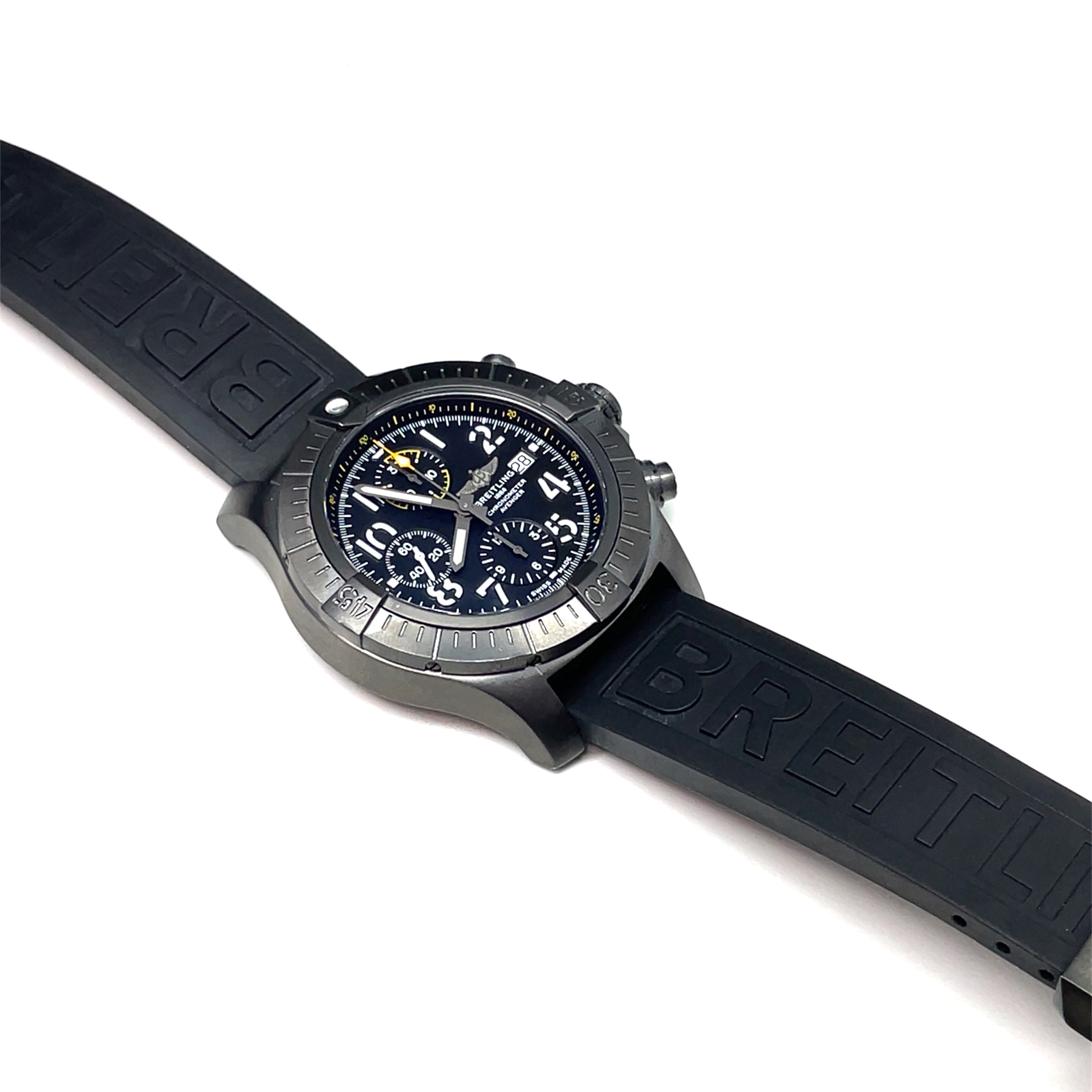 Pre Owned Breitling Avenger Chronograph 45 Night Mission Watch img2