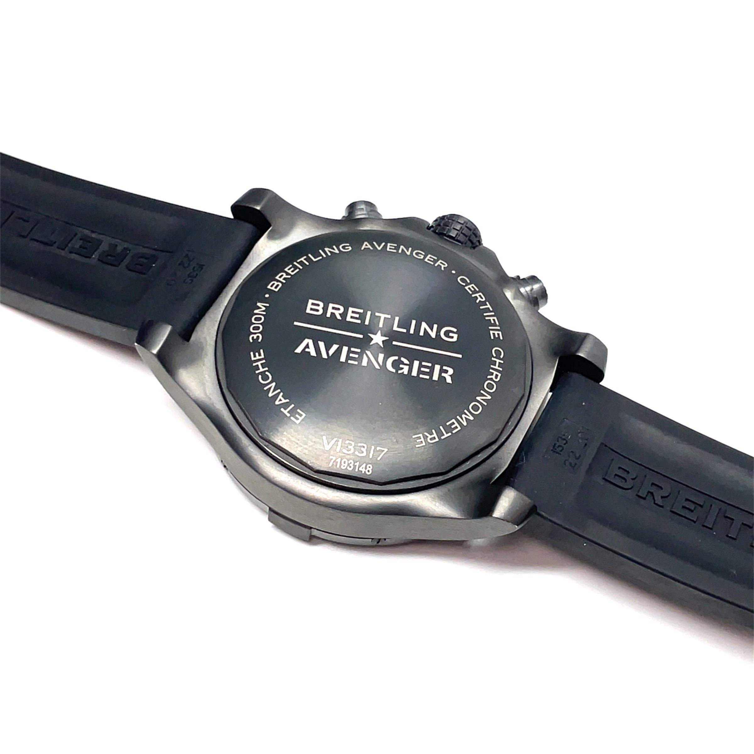 Pre Owned Breitling Avenger Chronograph 45 Night Mission Watch img8