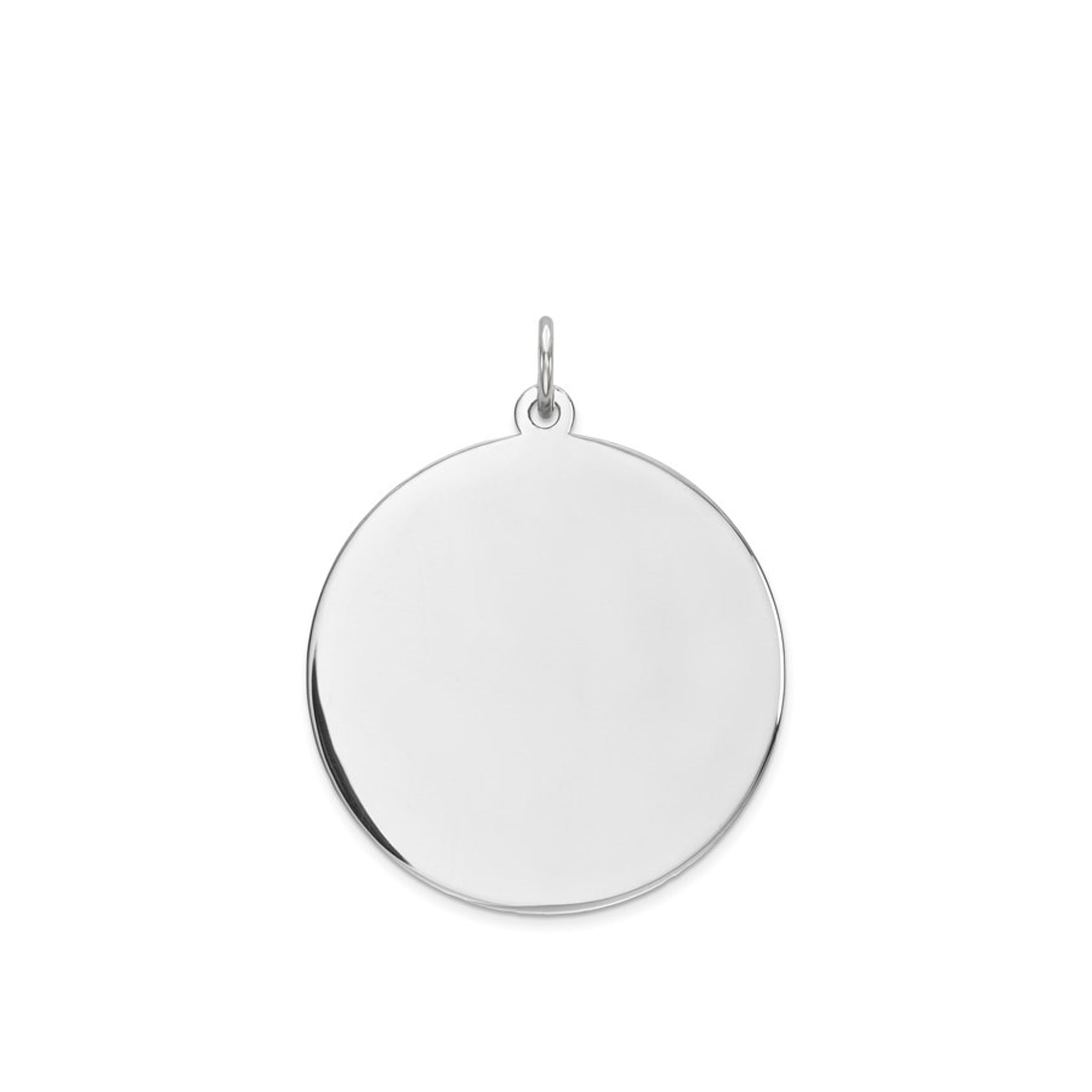 Sterling Silver Engraveable Round Disc