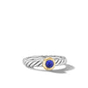 DY Petite Cable Ring in Sterling Silver with 14K Yellow Gold, 2.8mm