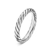 David Yurman Cable Band Ring in Sterling Silver, 3.4mm