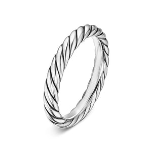 David Yurman Cable Band Ring in Sterling Silver, 3.4mm