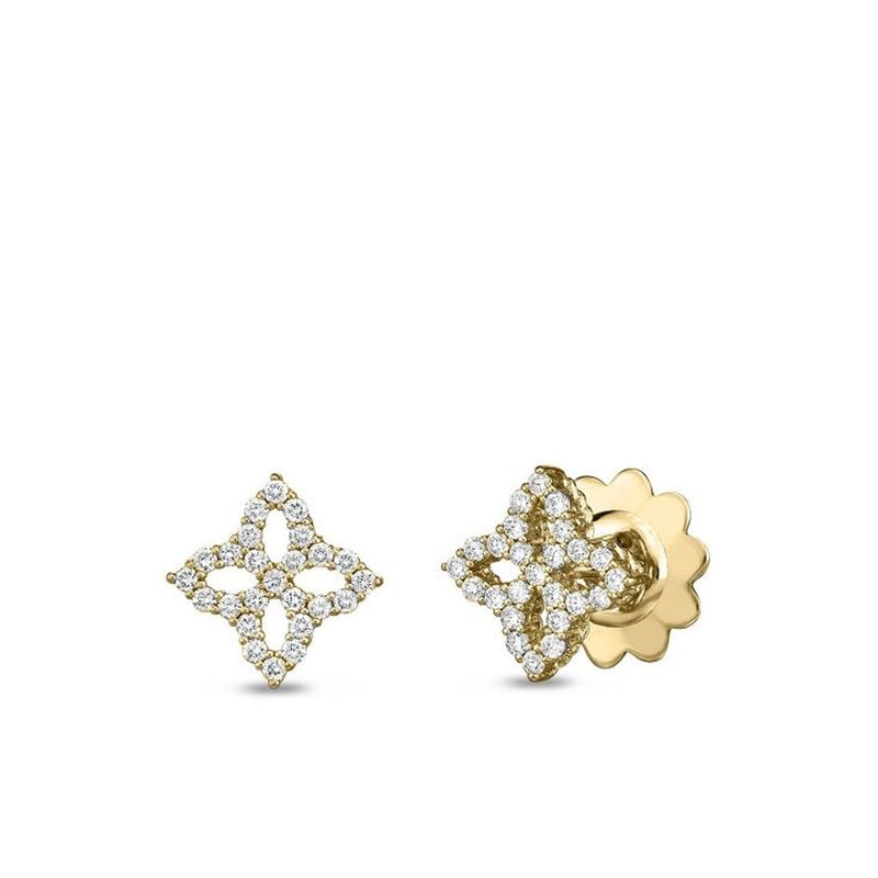 Roberto Coin 18K Yellow Gold Medium Flower Stud Earrings