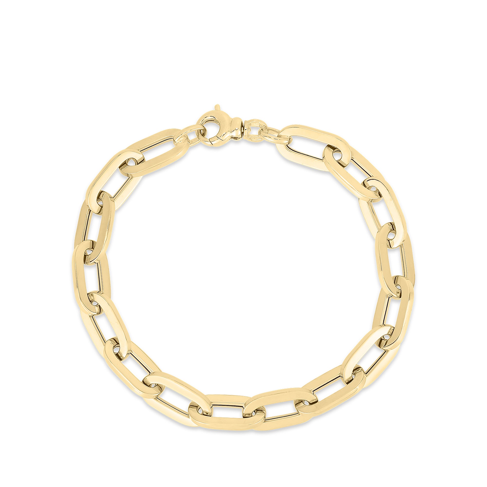 Roberto Coin 18K Yellow Gold Paperclip Link Chain Bracelet