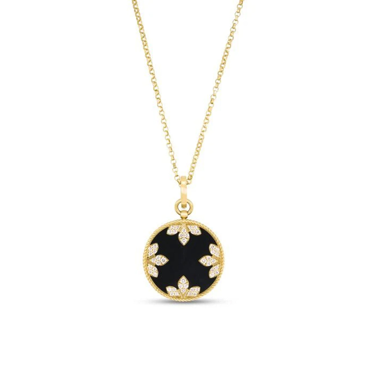 Roberto Coin 18k Yellow Gold Venetian Medallion Reversible Necklace