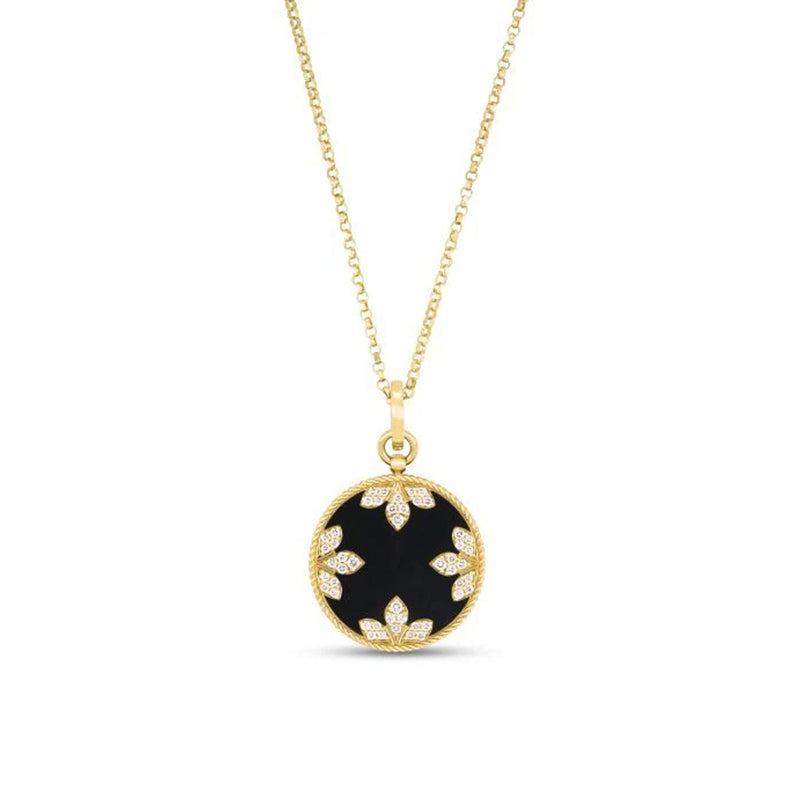 Roberto Coin 18k Yellow Gold Venetian Medallion Reversible Necklace