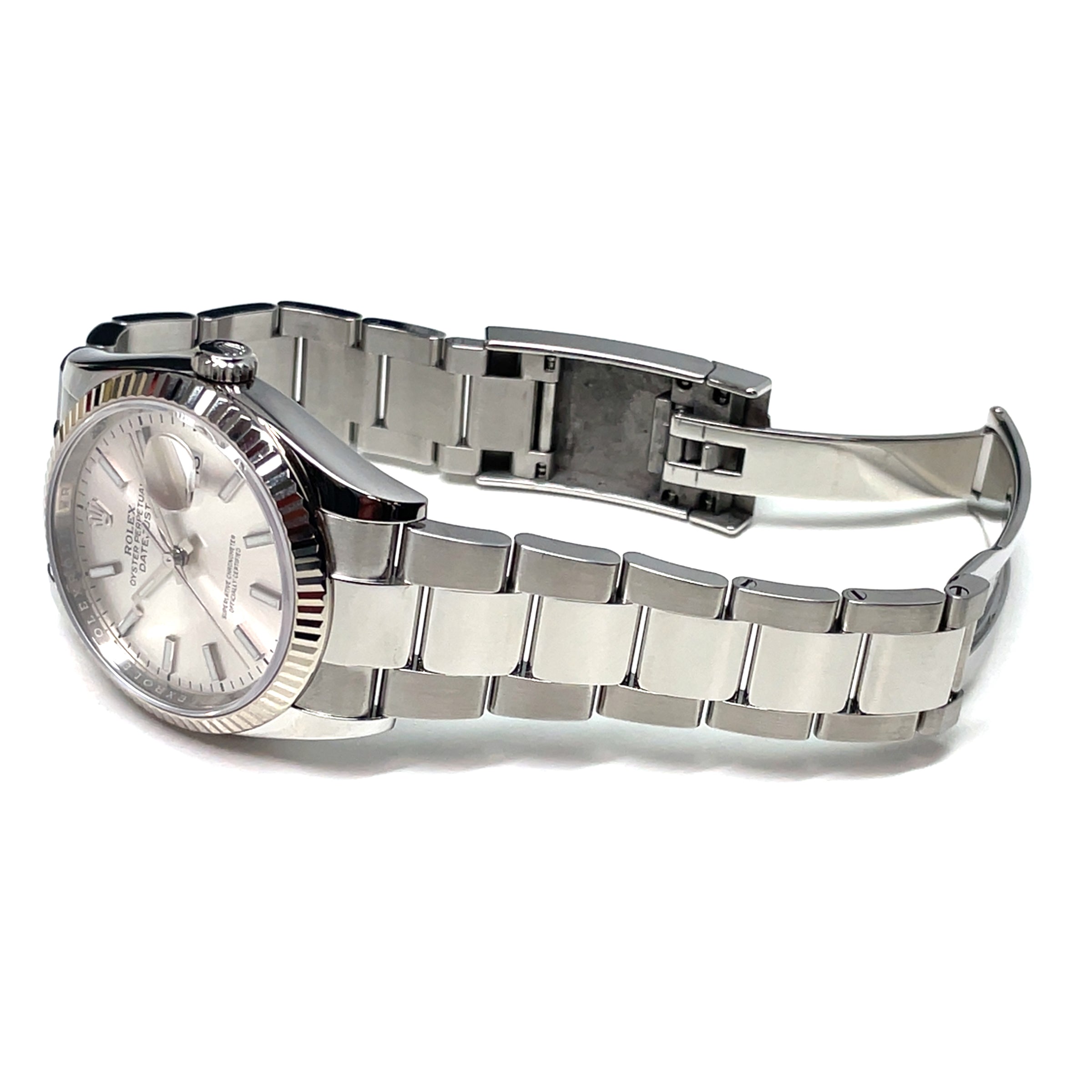 Rolex oyster oysterseel perpetual datejust silver dial 36mm watch img2
