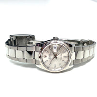 Rolex oyster oysterseel perpetual datejust silver dial 36mm watch img4
