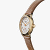 Shinola Runabout Silver & Gold 36mm Bourbon Strap Watch 20266188
