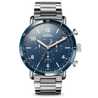 Shinola Canfield Sport Chronograph Midnight Blue Dial 45MM Watch - NAGI