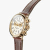 Shinola 41MM Runwell Gold PVD Two-Eye Chronograph Ivory Dial Watch S0120141502