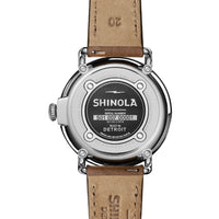 Shinola 41MM Runwel Date Blue Dial British Tan Leather Watch - NAGI
