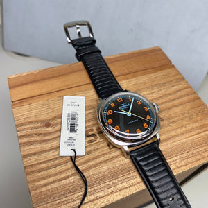 Shinola 39mm The Mechanic Watch Black Dial Original Orange S0120235328