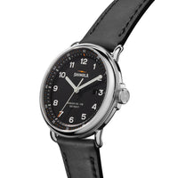 Shinola Canfield Model C56 43MM Black Dial Black Aniline Leather Watch S0120266180 - NAGI