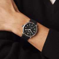 Shinola Canfield Model C56 43MM Black Dial Black Aniline Leather Watch S0120266180 - NAGI