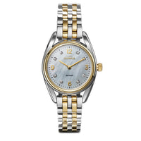 Shinola 30.5MM Diamond Derby Mother of Pearl Dial PVD Gold and Stainless Steel Watch