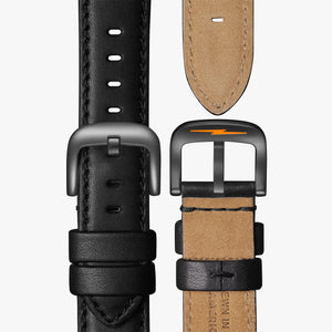 Shinola Canfield Model C56 Quartz 43MM Black Dial Black Leather Watch S0120273239