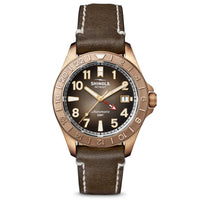 Shinola 40MM Bronze Monster GMT Set Automatic Brown Dial Extra NATO Strap Watch - NAGI