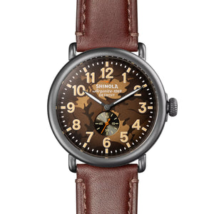 Shinola 47MM Runwell Brown Oak Leaf Camo Watch S0120291086