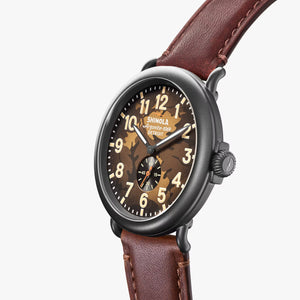 Shinola 47MM Runwell Brown Oak Leaf Camo Watch S0120291086