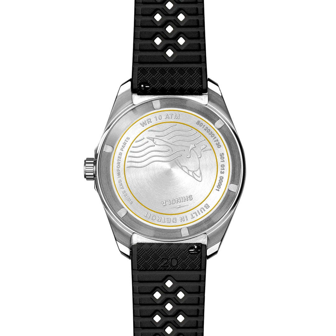 Shinola Duck Black Dial and Strap 40MM Watch - NAGI