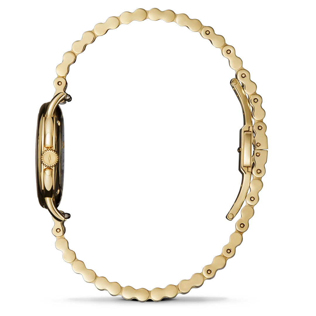 Shinola 25MM Runabout Petosky Dial PVD Gold Watch - NAGI